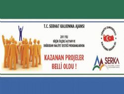 SERKA, kazanan projeleri açıkladı